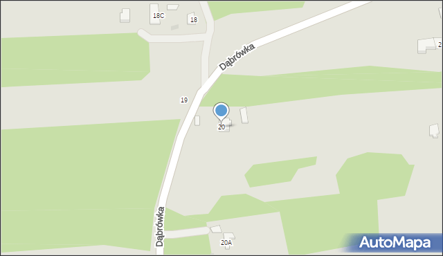 Kazimierz Dolny, Dąbrówka, 20, mapa Kazimierz Dolny