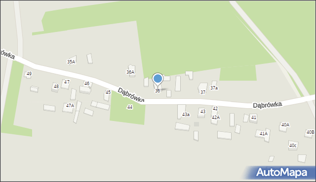 Kazimierz Dolny, Dąbrówka, 36, mapa Kazimierz Dolny