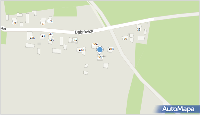 Kazimierz Dolny, Dąbrówka, 40c, mapa Kazimierz Dolny