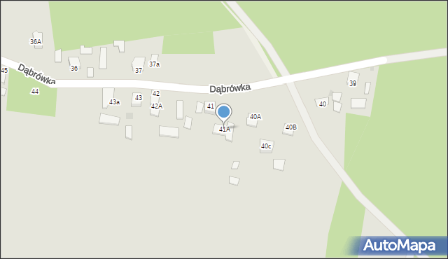 Kazimierz Dolny, Dąbrówka, 41A, mapa Kazimierz Dolny