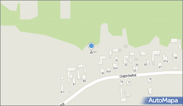 Kazimierz Dolny, Dąbrówka, 89, mapa Kazimierz Dolny