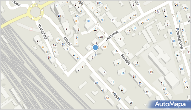 Kędzierzyn-Koźle, Damrota Konstantego, 8, mapa Kędzierzyna-Koźle