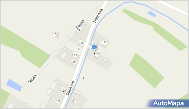 Kępie Zaleszańskie, Dąbrowa, 8, mapa Kępie Zaleszańskie