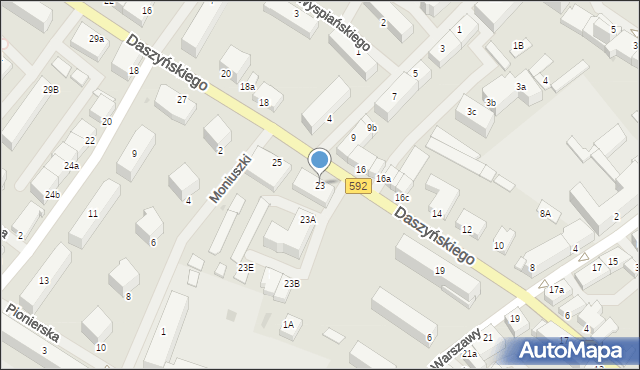 Kętrzyn, Daszyńskiego Ignacego, 23, mapa Kętrzyn