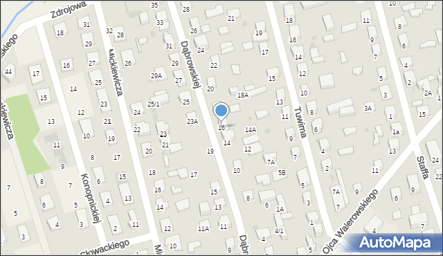 Kleosin, Dąbrowskiej Marii, 16, mapa Kleosin