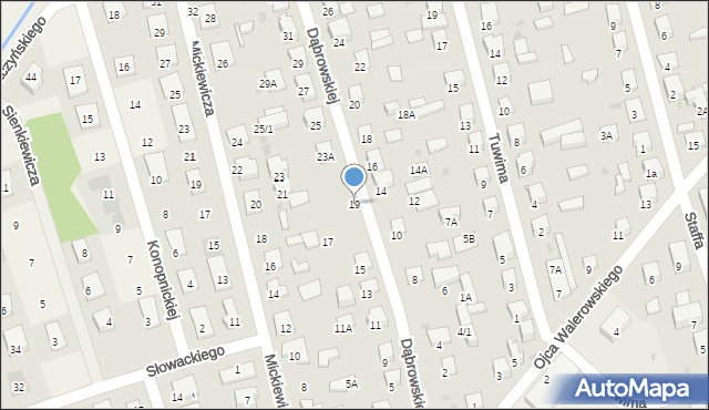 Kleosin, Dąbrowskiej Marii, 19, mapa Kleosin