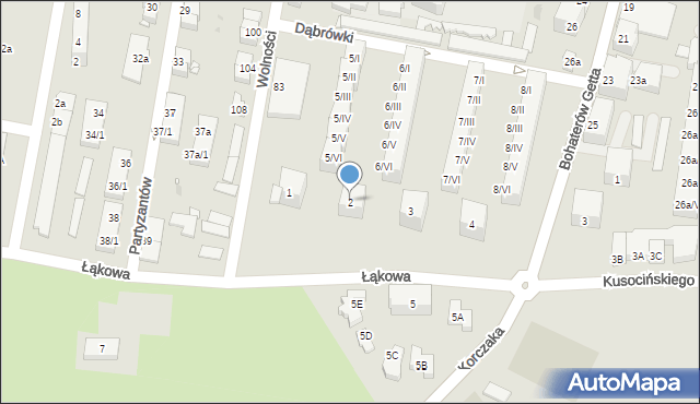 Kłodzko, Dąbrówki, 2, mapa Kłodzka