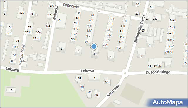 Kłodzko, Dąbrówki, 3, mapa Kłodzka