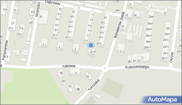 Kłodzko, Dąbrówki, 4, mapa Kłodzka