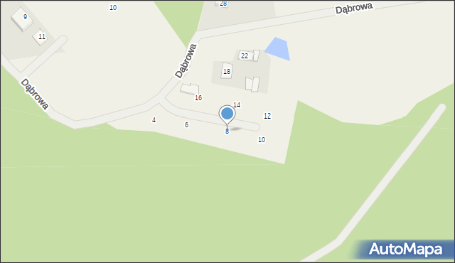 Kobylarnia, Dąbrowa, 8, mapa Kobylarnia