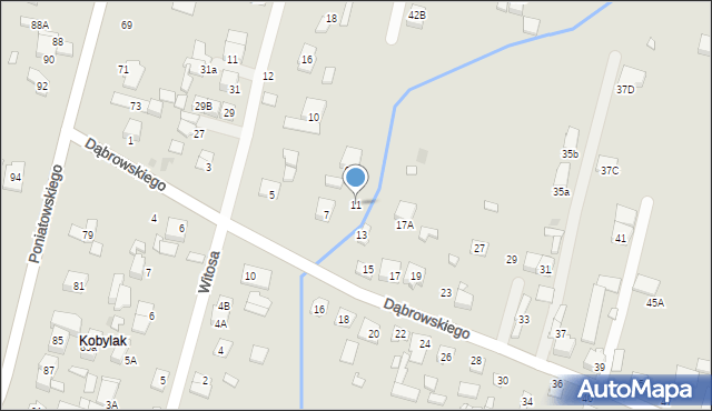 Kobyłka, Dąbrowskiego Henryka, gen., 11, mapa Kobyłka