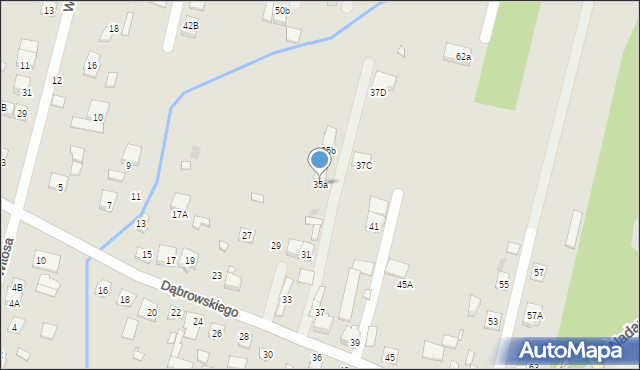 Kobyłka, Dąbrowskiego Henryka, gen., 35a, mapa Kobyłka