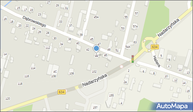 Kobyłka, Dąbrowskiego Henryka, gen., 44, mapa Kobyłka