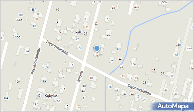 Kobyłka, Dąbrowskiego Henryka, gen., 5, mapa Kobyłka