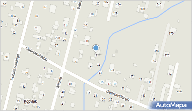 Kobyłka, Dąbrowskiego Henryka, gen., 9, mapa Kobyłka