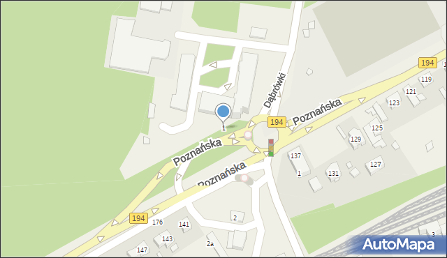 Kobylnica, Dąbrówki, 1, mapa Kobylnica