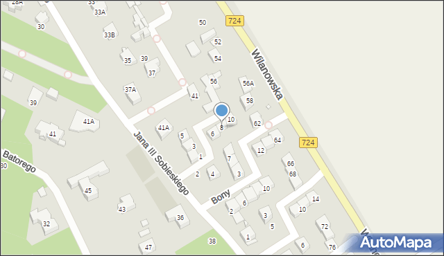 Konstancin-Jeziorna, Dąbrówki, 8, mapa Konstancin-Jeziorna