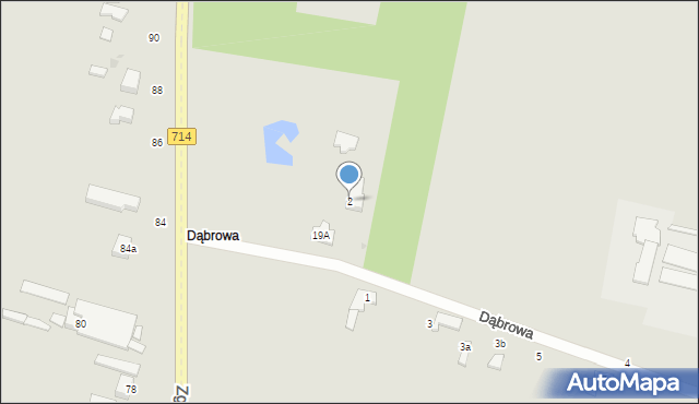 Konstantynów Łódzki, Dąbrowa, 2, mapa Konstantynów Łódzki