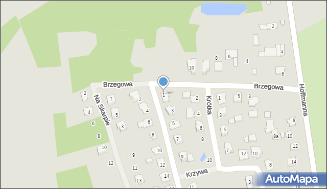 Koronowo, Daleka, 1, mapa Koronowo