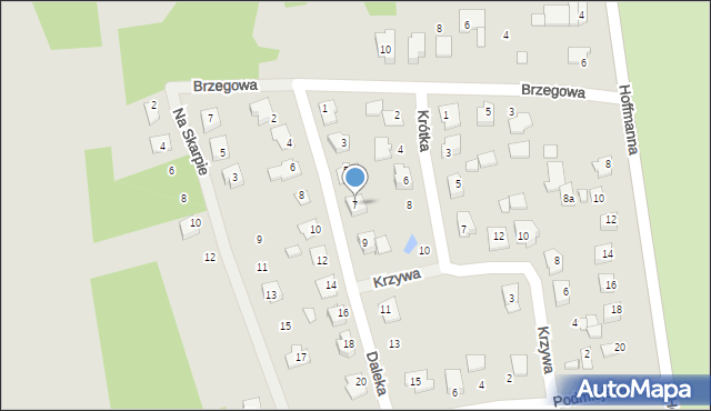 Koronowo, Daleka, 7, mapa Koronowo