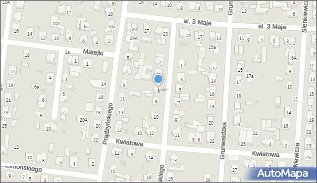 Kostrzyn, Dąbrowskiego Jarosława, gen., 6, mapa Kostrzyn