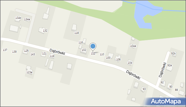 Koszęcin, Dąbrówki, 112, mapa Koszęcin
