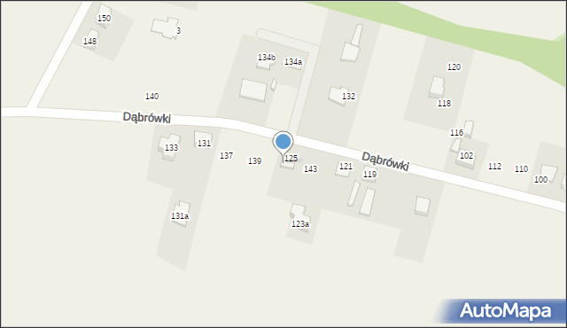 Koszęcin, Dąbrówki, 141, mapa Koszęcin