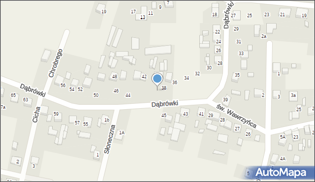 Koszęcin, Dąbrówki, 40, mapa Koszęcin