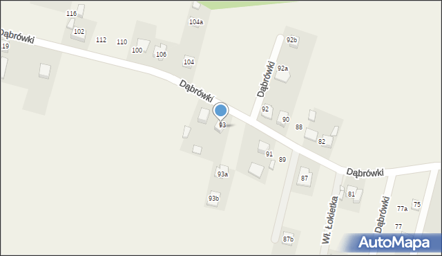 Koszęcin, Dąbrówki, 97, mapa Koszęcin