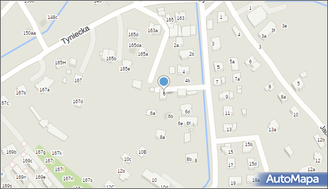 Kraków, Dąbrowa, 6, mapa Krakowa