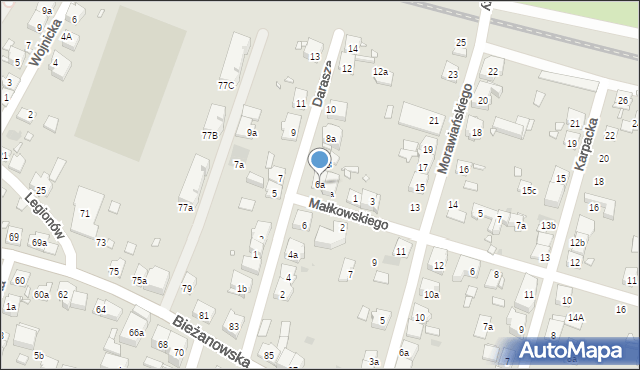 Kraków, Darasza Wojciecha, 6a, mapa Krakowa