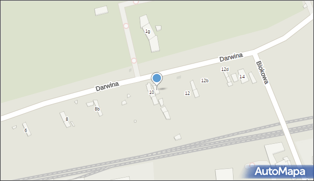 Kraków, Darwina Karola, 10a, mapa Krakowa