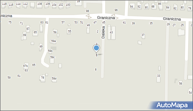Kraśnik, Daleka, 6, mapa Kraśnik