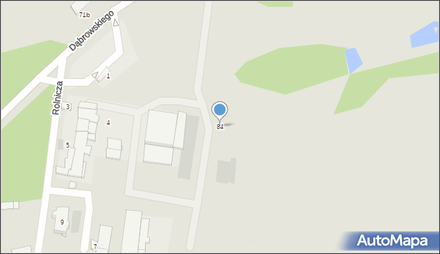 Krzepice, Dąbrowskiego, 84, mapa Krzepice