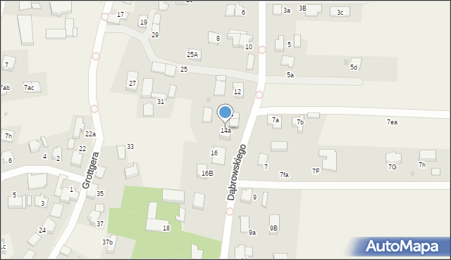 Łąka, Dąbrowskiego Jarosława, gen., 14a, mapa Łąka