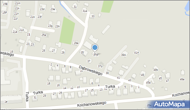 Łańcut, Dąbrowskiego Henryka, gen., 37A, mapa Łańcut