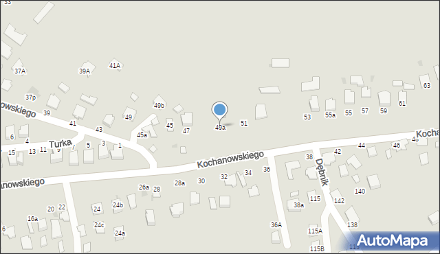 Łańcut, Dąbrowskiego Henryka, gen., 49a, mapa Łańcut