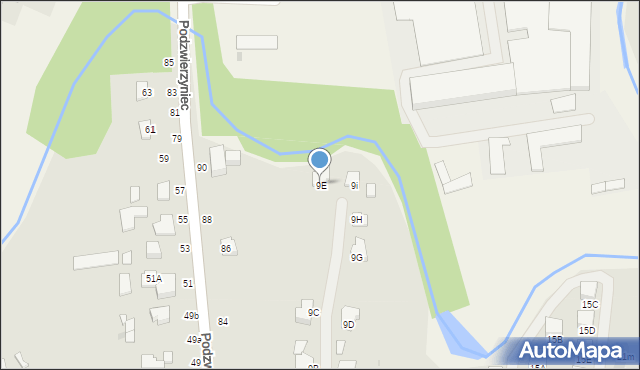Łańcut, Dąbrowskiego Henryka, gen., 9E, mapa Łańcut