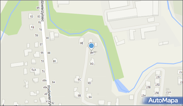 Łańcut, Dąbrowskiego Henryka, gen., 9H, mapa Łańcut