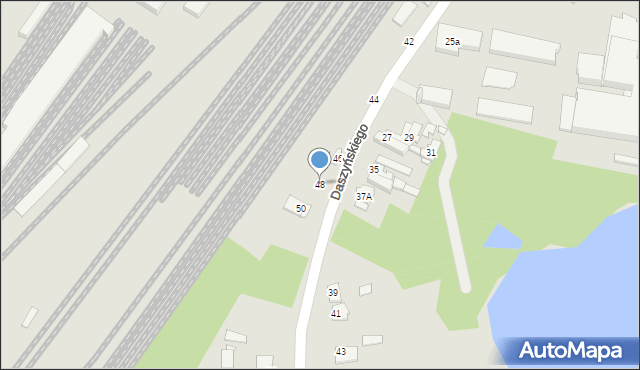 Łazy, Daszyńskiego Ignacego, 48, mapa Łazy