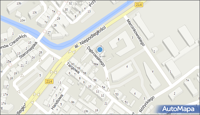 Lębork, Dąbrowskiego Józefa, 2, mapa Lębork