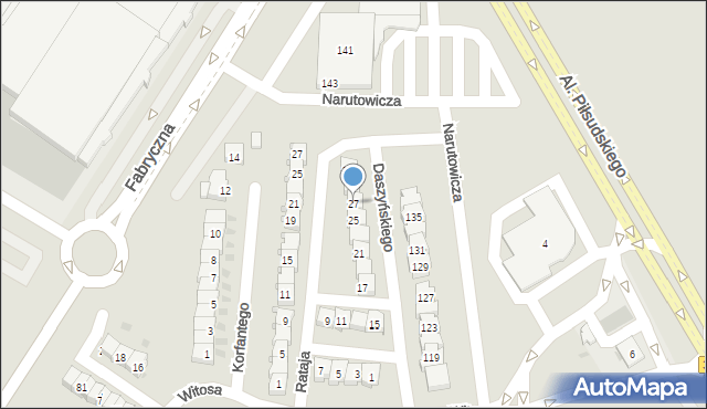 Leszno, Daszyńskiego Ignacego, 27, mapa Leszno