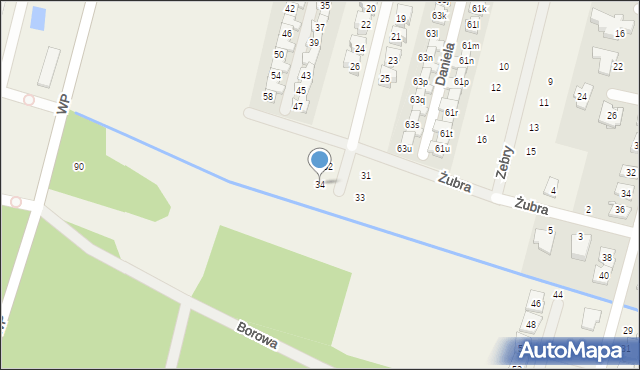 Lesznowola, Daniela, 34, mapa Lesznowola