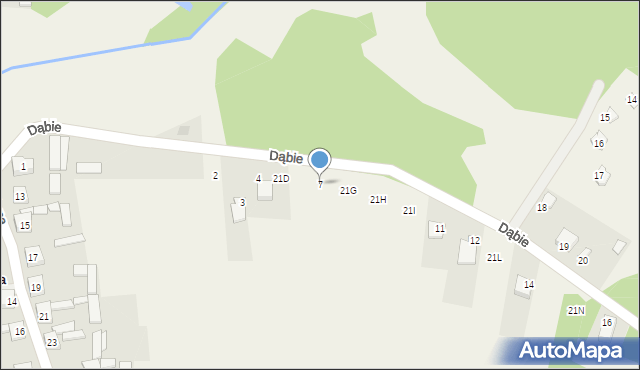 Lgotka, Dąbie, 7, mapa Lgotka