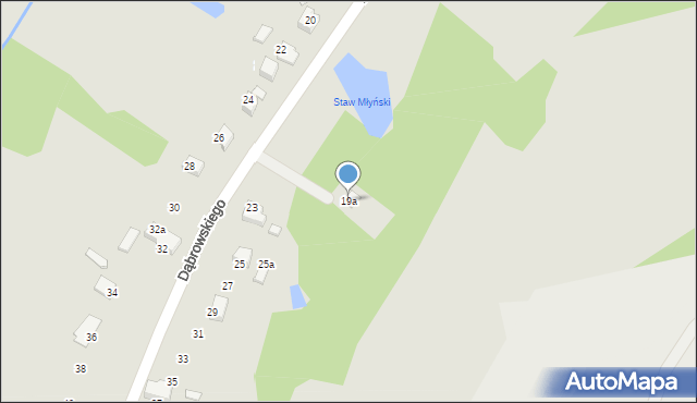 Libiąż, Dąbrowskiego Jarosława, gen., 21, mapa Libiąż