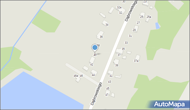 Libiąż, Dąbrowskiego Jarosława, gen., 40, mapa Libiąż