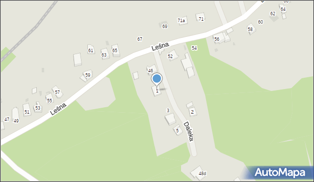 Libiąż, Daleka, 1, mapa Libiąż