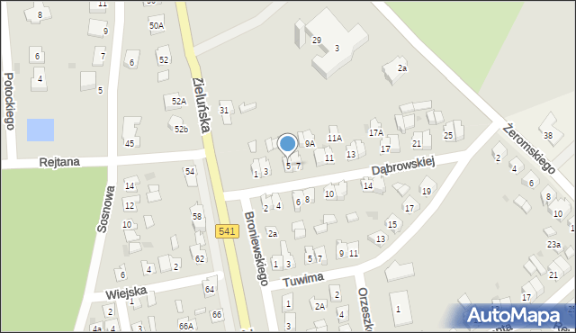 Lidzbark, Dąbrowskiej Marii, 5, mapa Lidzbark