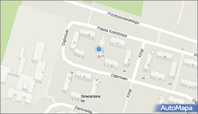 Łódź, Dąbrówki, 6, mapa Łodzi