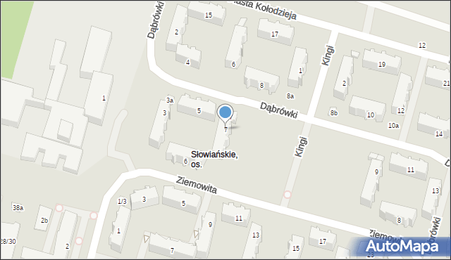 Łódź, Dąbrówki, 7, mapa Łodzi